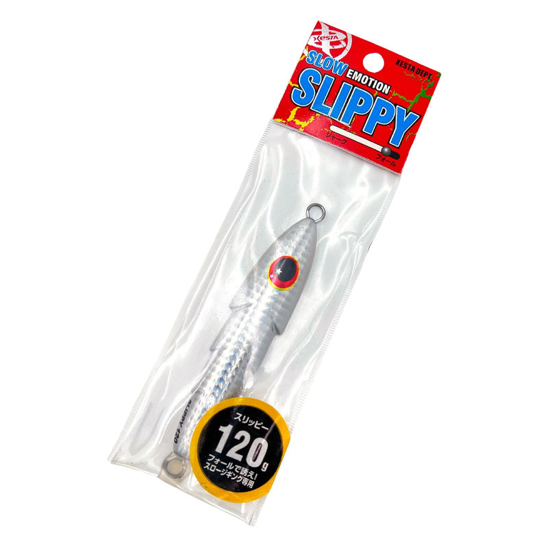 Slow Emotion Slippy Jig - Xesta - Size:120g - Color:Silver Holographic
