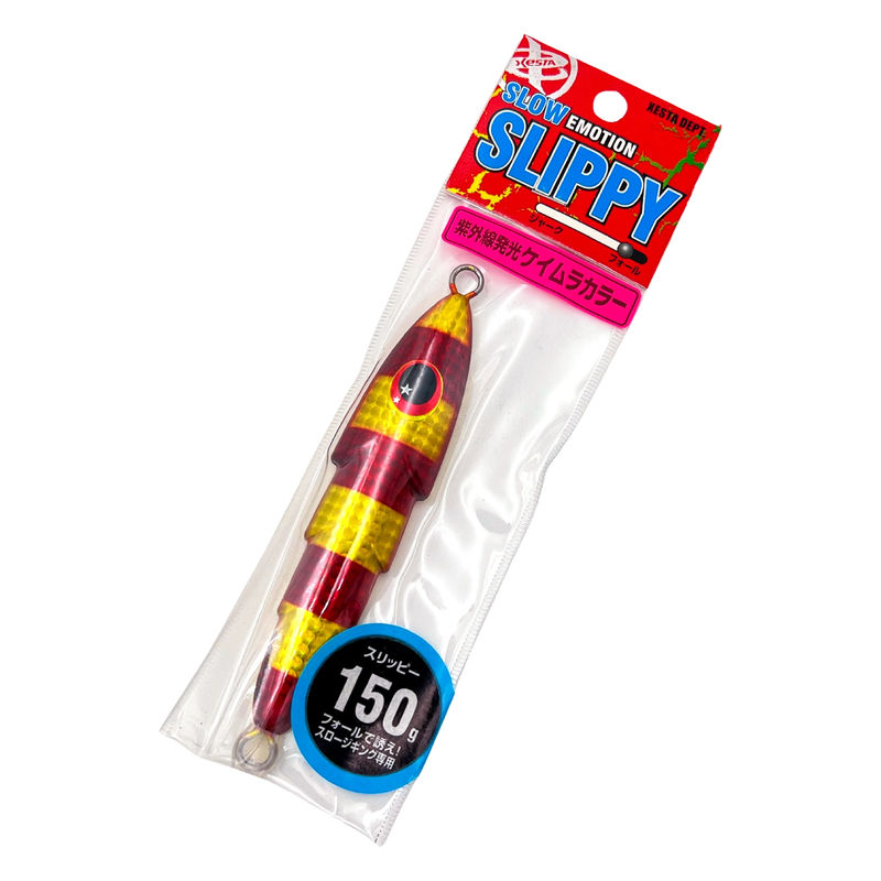 Slow Emotion Slippy Jig - Xesta - Size:150g - Color:Gold Red Strip/ Red Edge