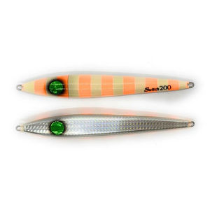 Jack Eye Switch Jig - Hayabusa - Color:Orange Glow Silver - Size:300g