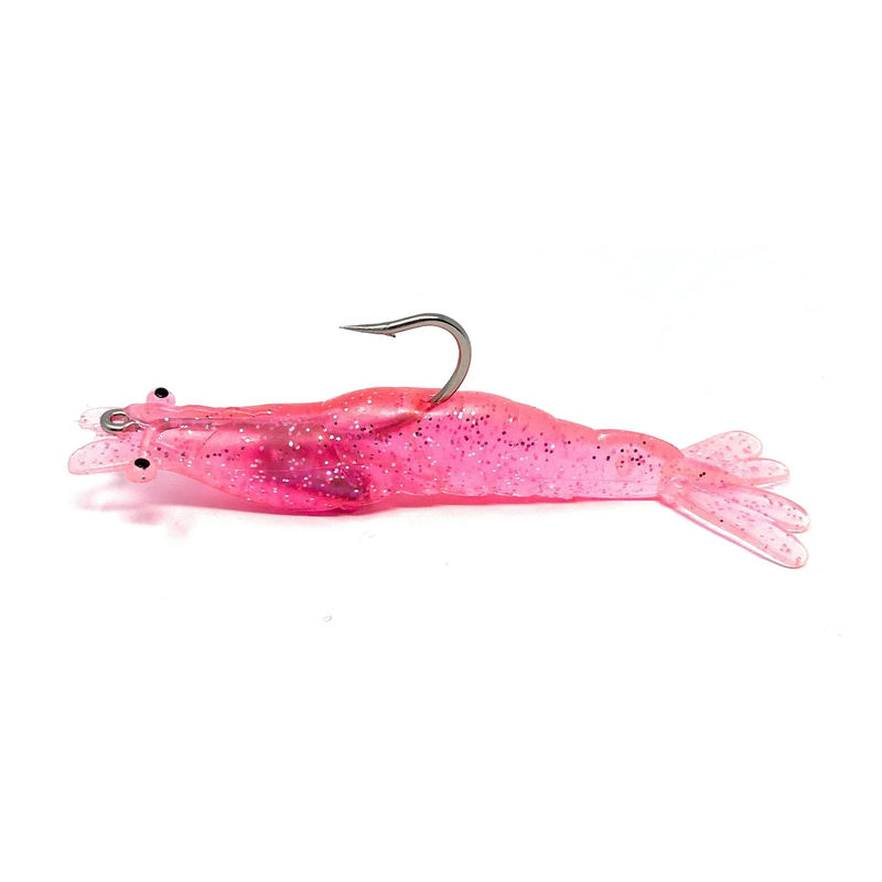 305 Rubber Shrimp 4in - VENSE - Color:Pink Fluorescente 009
