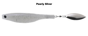 Dartspin - Hyperplastics - Size:5.5 in - Color:Pearly Silver