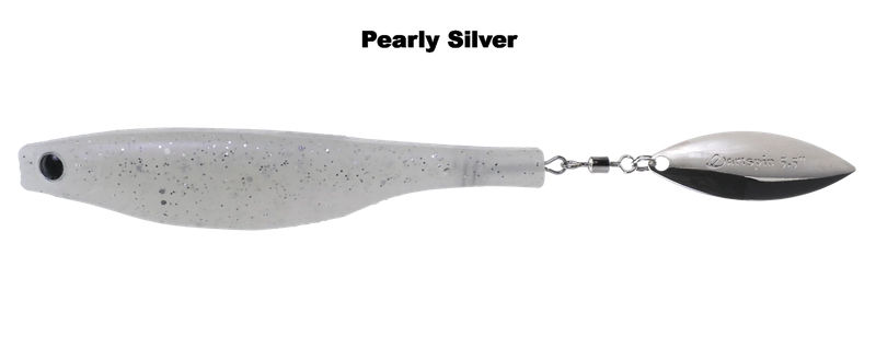Dartspin - Hyperplastics - Size:4.5 in - Color:Pearly Silver