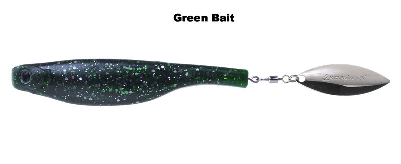 Dartspin - Hyperplastics - Size:4.5 in - Color:Green Bait