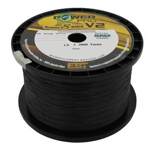 Super 8 Slick V2 3000yd Braided Line - ONYX - Power Pro - Lbs Test:50 lb