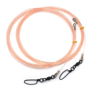 Trolling 20ft - 400lb Mono Shock Leader 2 Pack - Style:Ball Bearing Snap Swivel