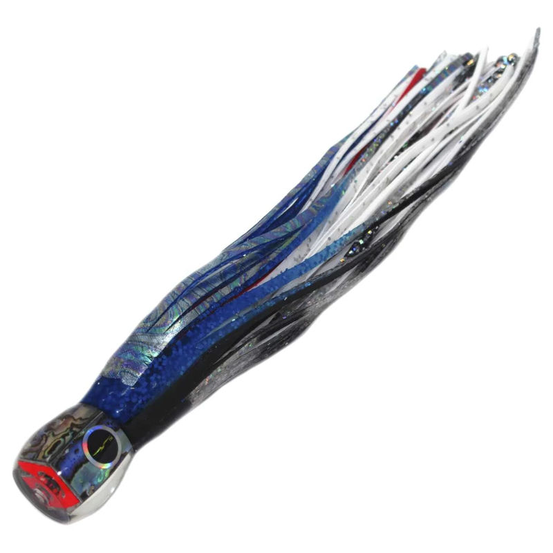 Striper Candy BL/WH Trolling Squid - Black Bart